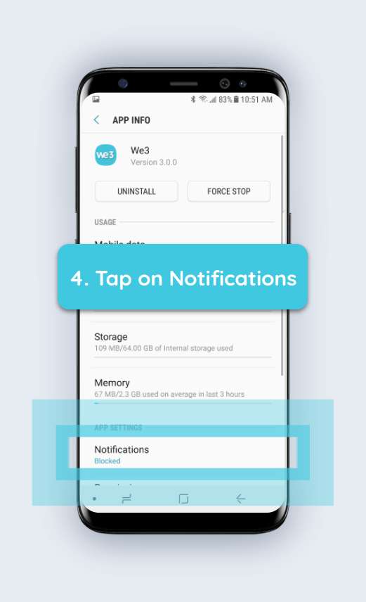 How to enable push notifications android step 4