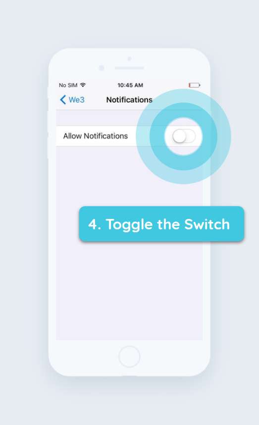 How to enable push notifications iPhone step 4